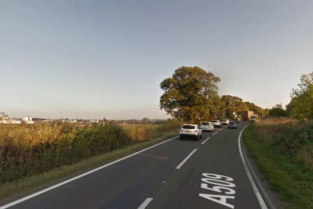 This stretch of the A509 will eventually become a dual carriageway.