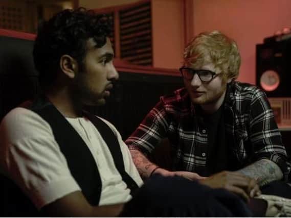 Ed Sheeran appears as himself in the new film Yesterday, which stars former Prince William School pupil Himesh Patel.
(Photo: Universal film still, UPI Image via www.upimedia.com)