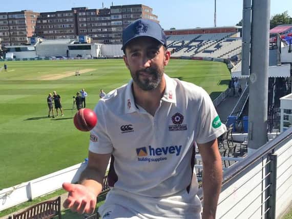 Ben Sanderson took 10 wickets in the match as Northants smashed Sussex