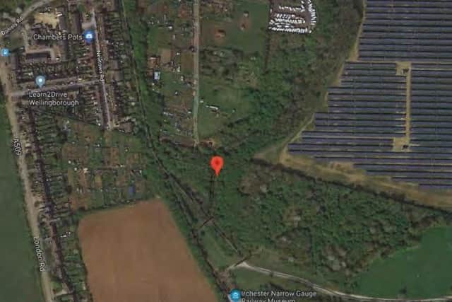 The rape took place near where the red pin is on the map.