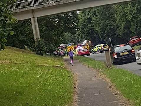 Police are appealing for witnesses after fatal incident involving motorcyclist and two cars in Northampton.