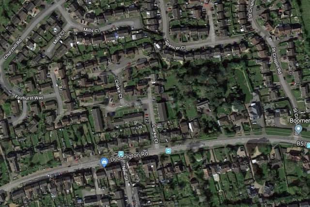 The robbery was at a shop in Doddington Road, Earls Barton. Photo: Google