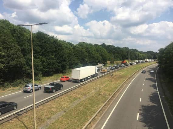 The A45 reopened at 5pm today (Tuesday)