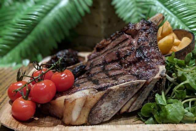 A Jurassic Grill steak.