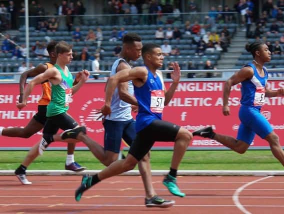 Logan Reid's hopes in the 100m were hampered by a back strain
