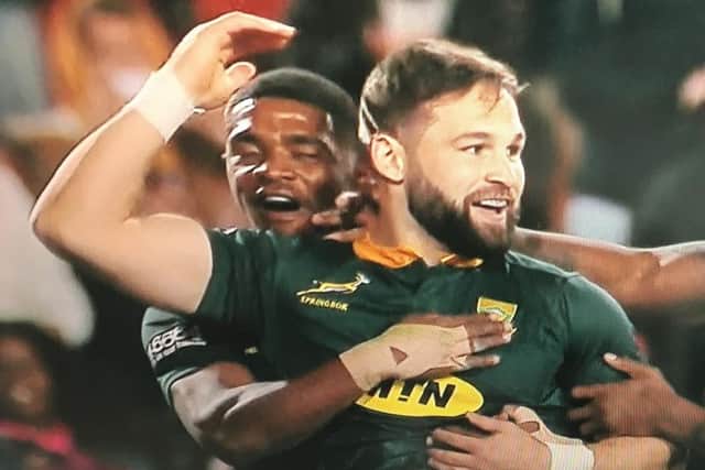 Cobus Reinach scored in South Africa's win against Australia