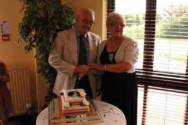 Ann and Andy Mullen - 65th wedding anniversary, Married in Corby July 24th 1954 NNL-190722-132109005