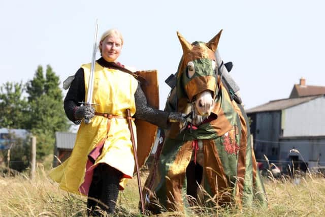 Lisa Dixon is preparing for her joust debut. Picture by Alison Bagley.