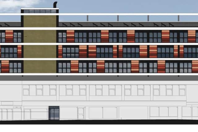 What the striking building will look like when complete