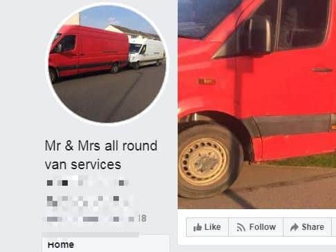 Mr and Mrs all round van services advertise their services on Facebook.