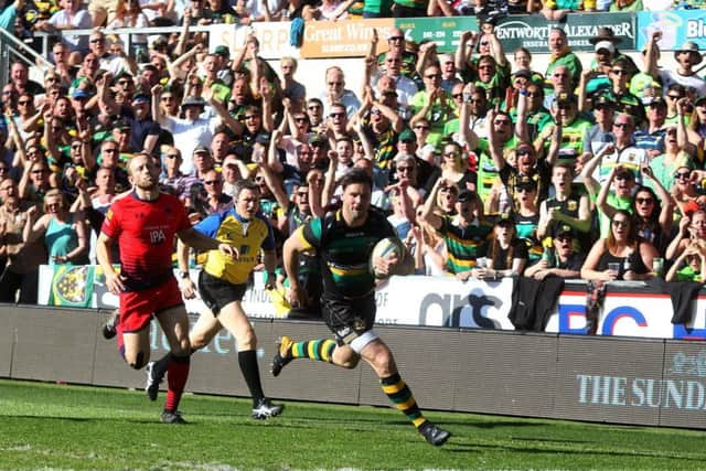 Ben Foden scored on his final Saints appearance (picture: Sharon Lucey)