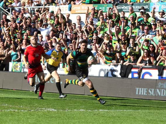 Ben Foden scored on his final Saints appearance (picture: Sharon Lucey)