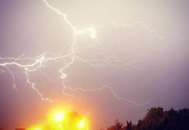 A yellow weather warning has been issued for thunderstorms in Northamptonshire today (Tuesday)