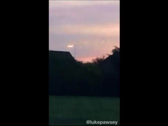 The 'fireball' seen over Brixworth. Photo: Lauren Tester