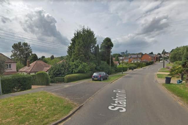 The thieves broke into a property on Station Road, Great Billing. Photo: Google