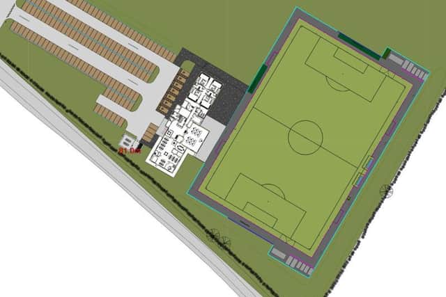 The proposed site layout.