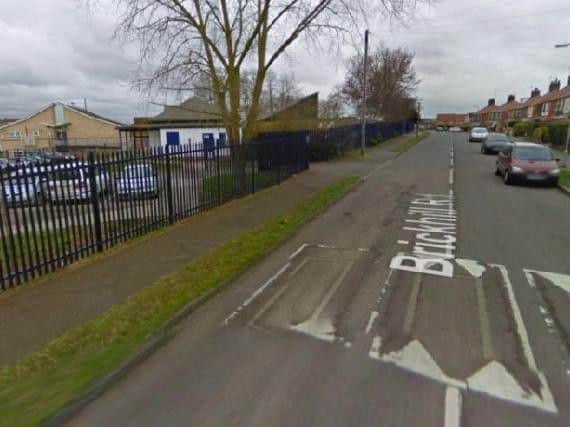 The incident took place in Brickhill Road near Weavers Academy.