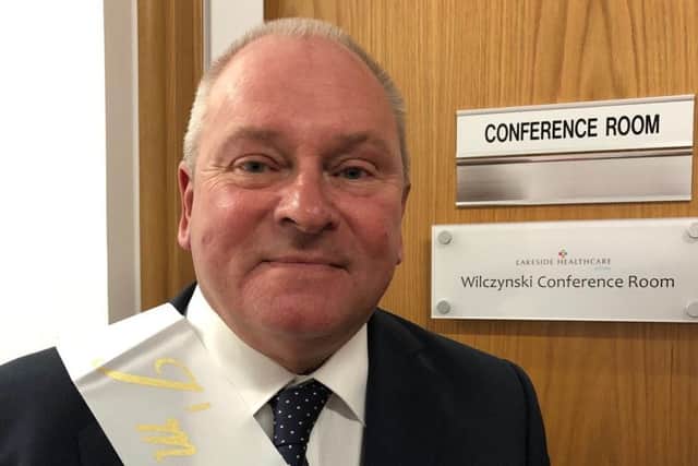 Dr Peter Wilczynski who is retiring from Lakeside, Corby has had a room named after him at the Lakeside building NNL-190609-134253005
