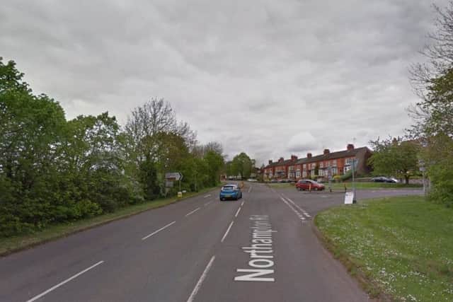 The crash was on Northampton Road outside Earls Barton. Photo: Google