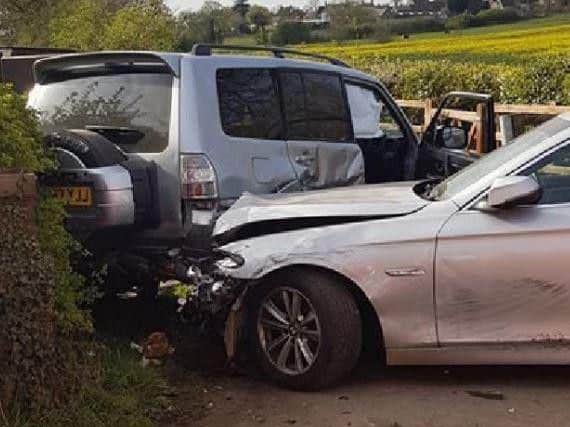 The scene of the crash.
