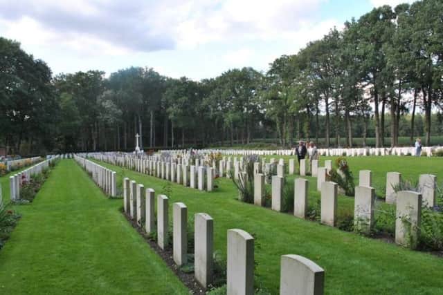 The huge Commonwealth Cemetery at Bergen-op-Zoom