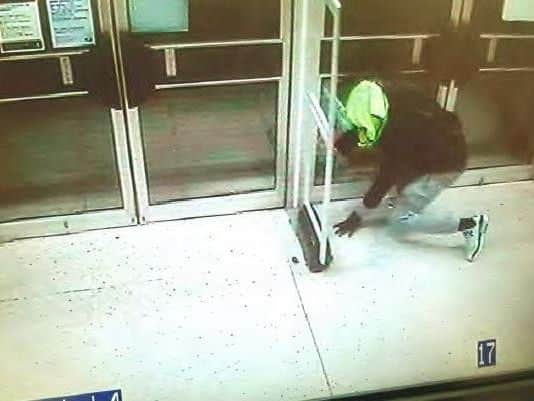 A CCTV image released by police of a suspect in the Newlands centre break-in
