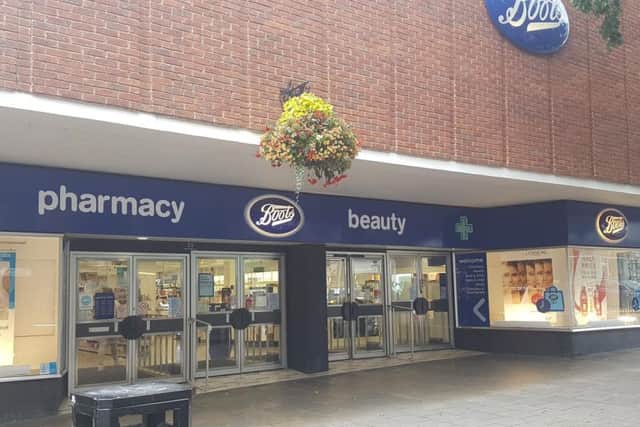 The doors in the CCTV image look like Boots' entrance, seen here from Gold Street. Boots' Newlands Centre entrance was affected by the break-in.