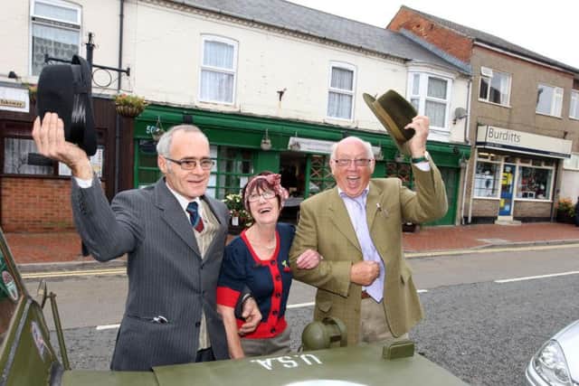 Action from a previous 1940s day in Desborough.