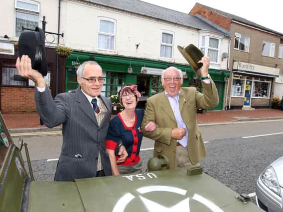 Action from a previous 1940s day in Desborough.