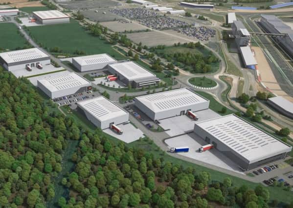 This image shows MEPCs new 140,000 ft sq speculative development at Silverstone Park.