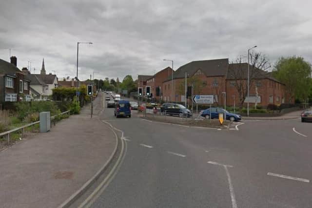 Where the crash took place. Credit: Google