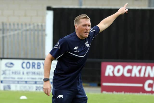Corby Town joint-manager Ashley Robinson