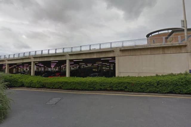 Morrisons' underground car park where a large group attempted to start fires