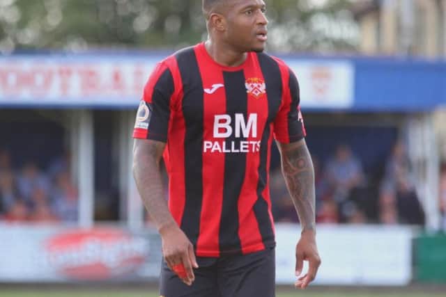 Aaron OConnor was back in the Kettering Town starting line-up in Saturdays win over Alfreton Town. Picture by Peter Short