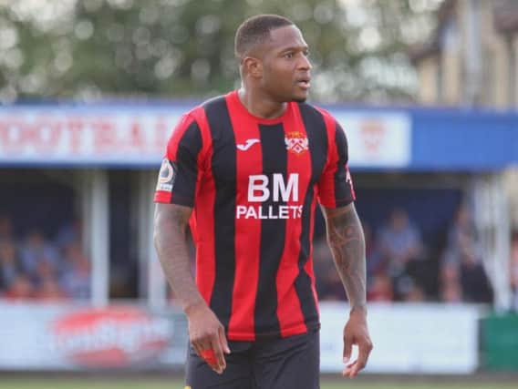 Aaron OConnor was back in the Kettering Town starting line-up in Saturdays win over Alfreton Town. Picture by Peter Short