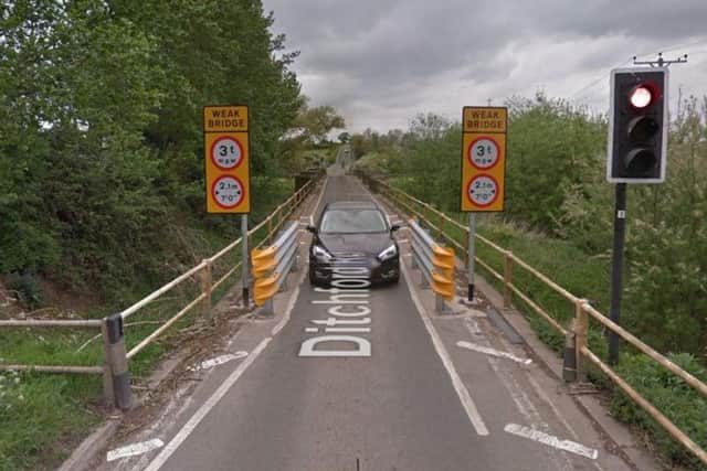 The Ditchford Lane bridge. Credit: Google