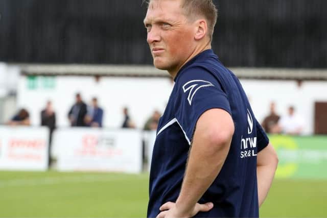 Corby Town joint-manager Ashley Robinson