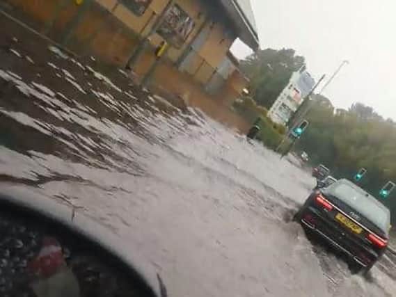 Drivers are being warned to be careful and test their breaks if they drive through water