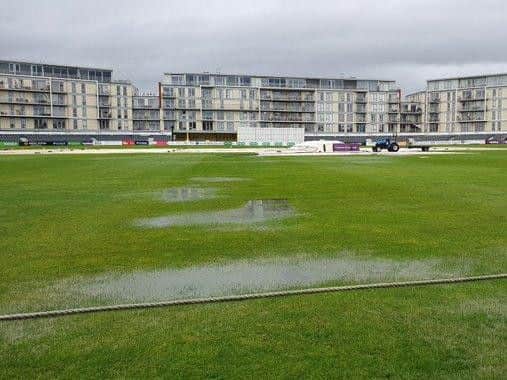 The outfield was too wet at Bristol