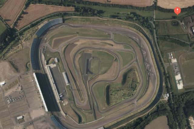 How the site looked as a racetrack