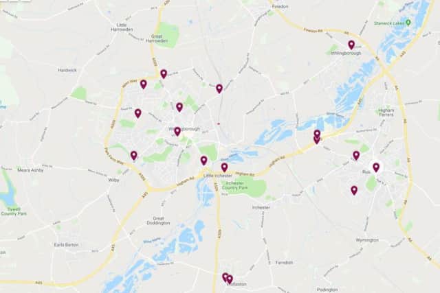 All the places in Wellingborough and the surrounding area where you can get a free Costa Express
