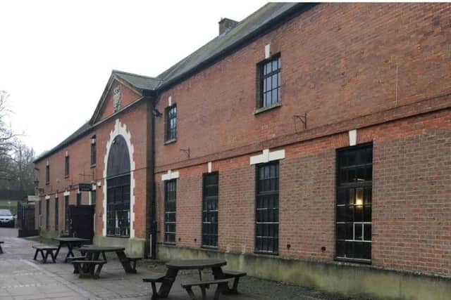 The cafe is housed in a former coach house in the park grounds.