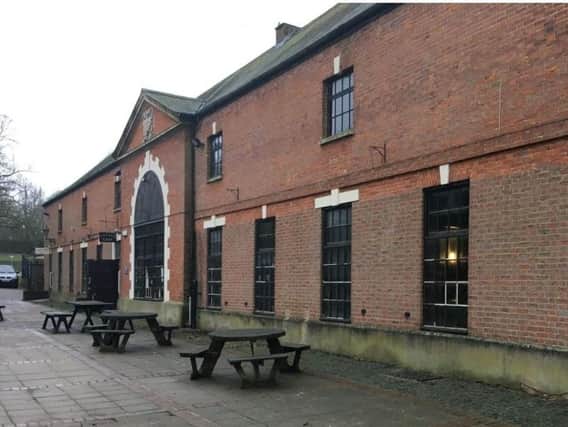 The cafe is housed in a former coach house in the park grounds.