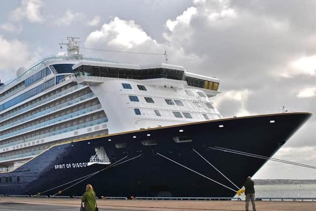 Saga's new Spirit of Discovery at her berth in Stockholm