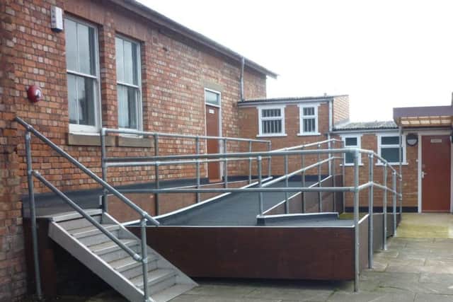 Rushden Historical Societys accessible ramp