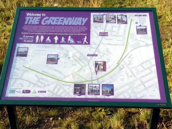 The Greenway is a path linking Rushden's historic town centre with the lakes