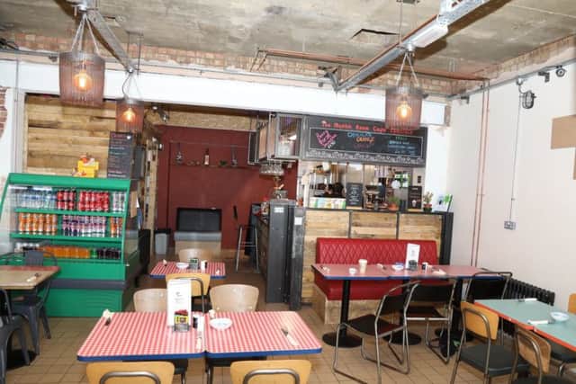 The Mushh Room Cafe with locally created decor and Jamie Oliver's furniture