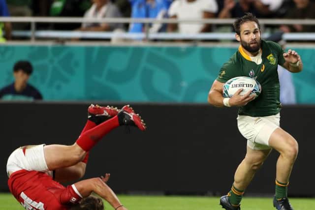Cobus Reinach cruised in for three scores against Canada