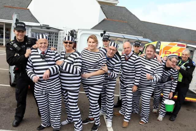 The 'convicts' were held at Tesco Extra in Kettering. Pictures by Alison Bagley.