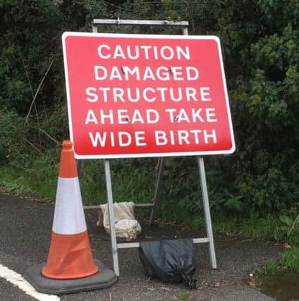 Give this sign a wide berth